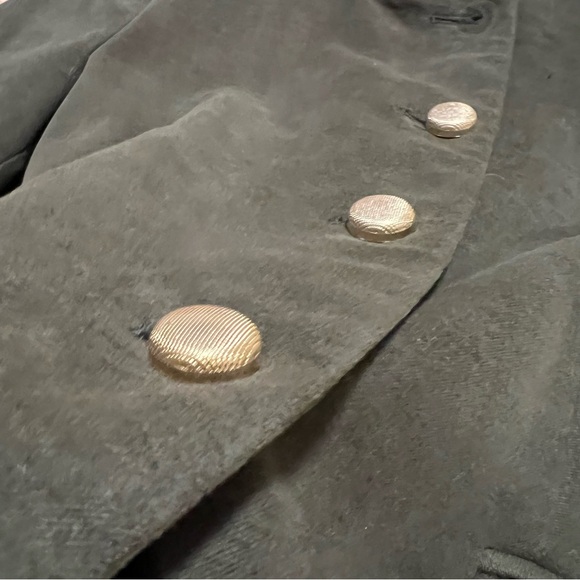 NWT ZARA Military Jacket Embroidered High Neck Coat Green M - Picture 10 of 12